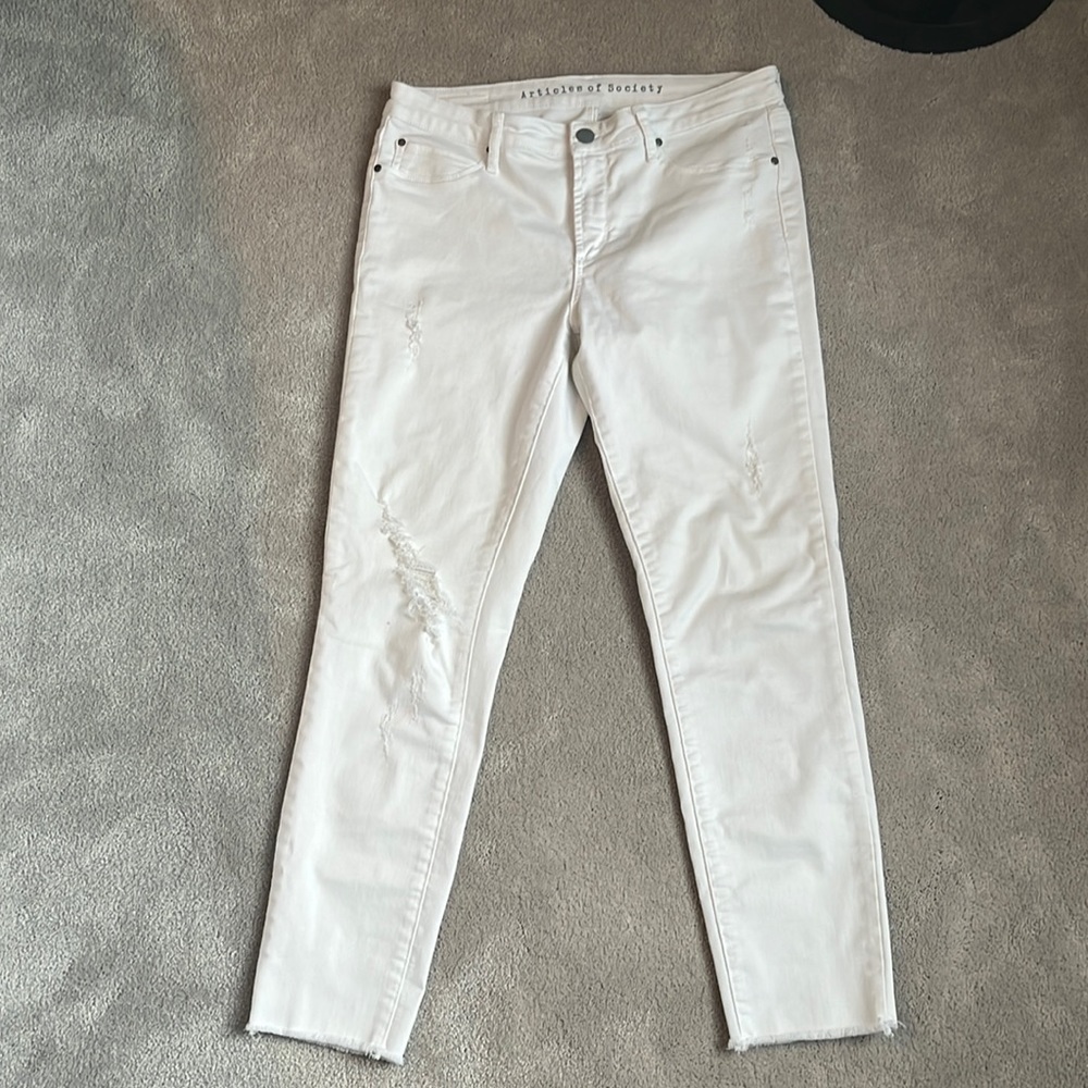 Articles of Society White Jeans